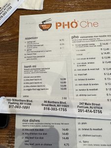 PHO CHE – PHỚ Chè (포체 뉴저지)