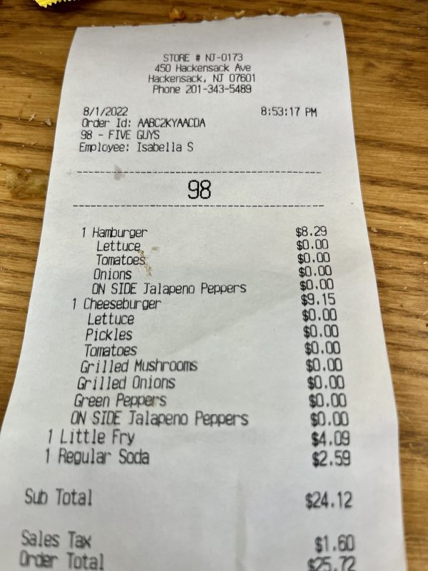 Five Guys - Hackensack